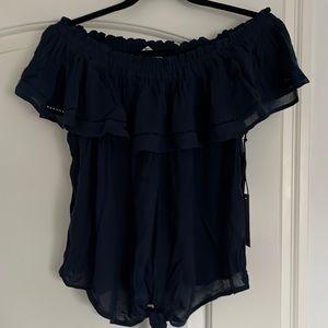 Dex Boho style off the shoulder top.  Tie on bottom. Medium